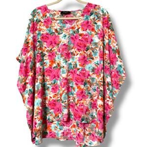 Meritt women’s size small Caramela multicolor floral pullover blouse new